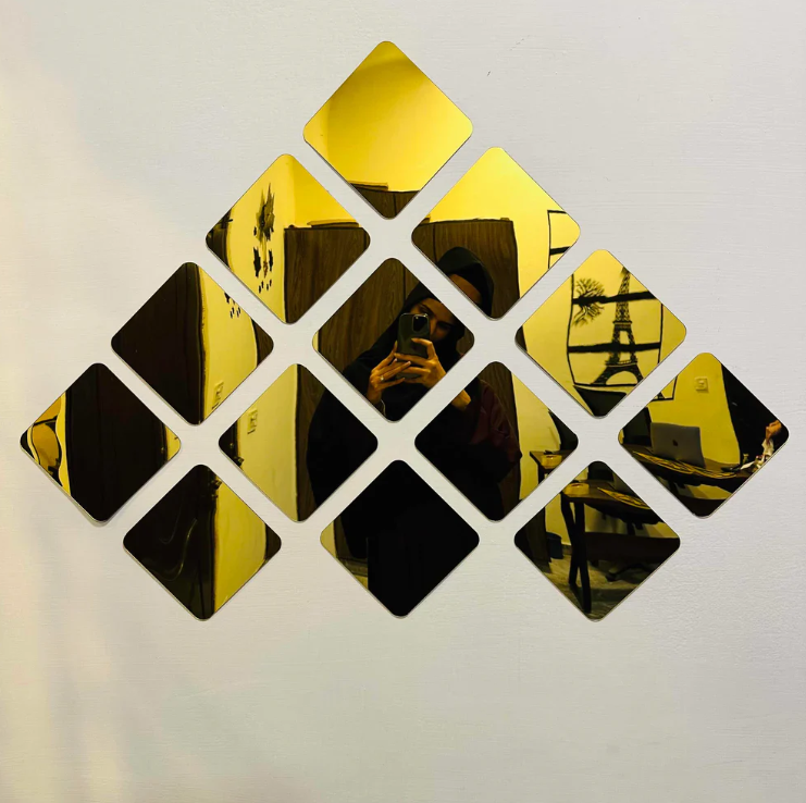 3D Crystals Acrylic Mirrors